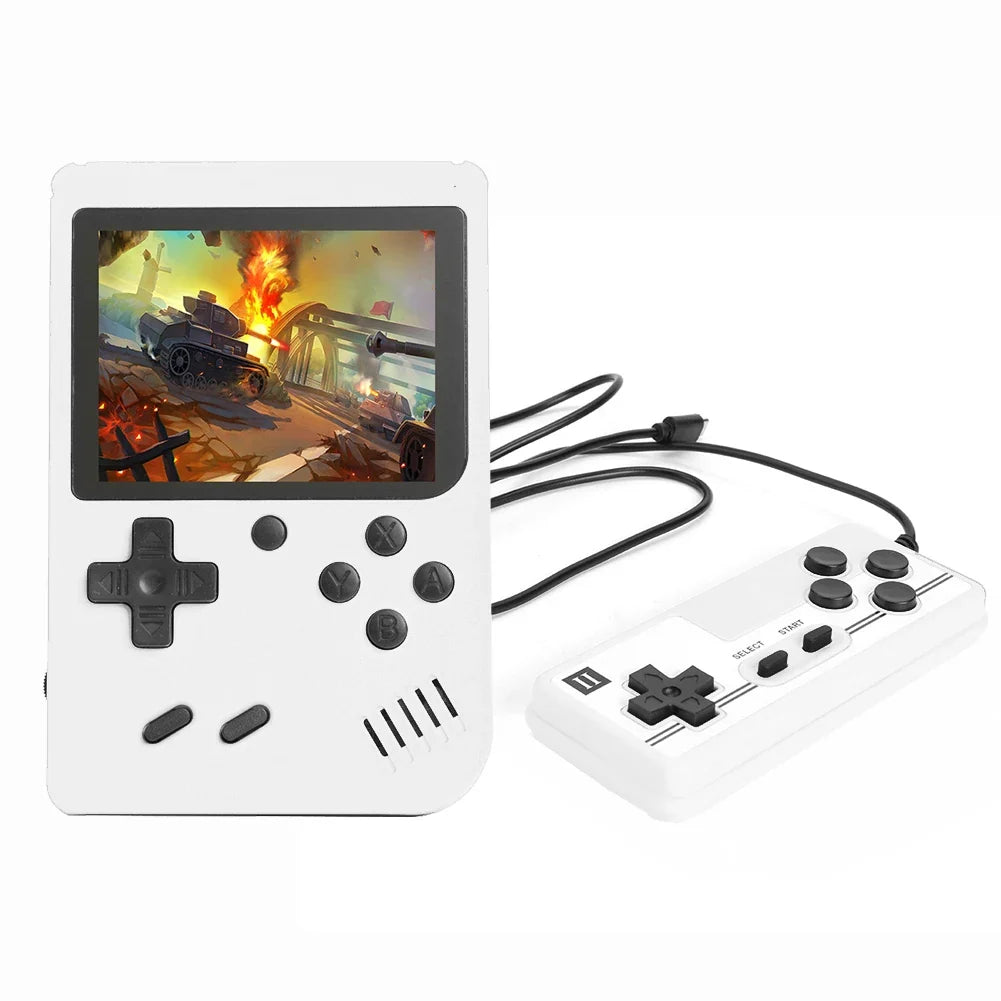 3 Inch Retro Handheld Game Console, 400/500/800 Games, AV Out