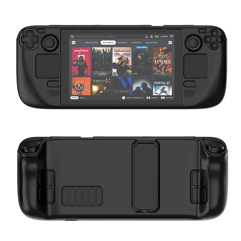 1 PC For Steam Deck Colorful Protective Case For Steam Deck Oled PC Material Protective Case With Stand Game Console Parts
