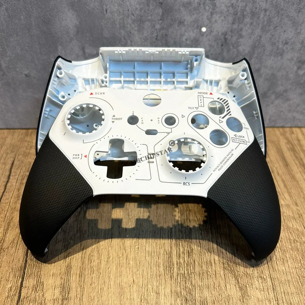 Black White For Xbox One Elite 2 Gamepad Back Cover Replacement Anti Slip Controller For Shell For Case Protective Grip Enhance