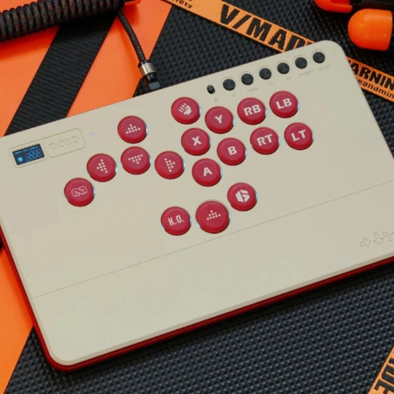 Keyboard Doio Hitbox Aluminum Alloy Mechanical Switch Game Keypad Kbgm H09+ Stickless Fighting Controller For Ps5 Switch Steam