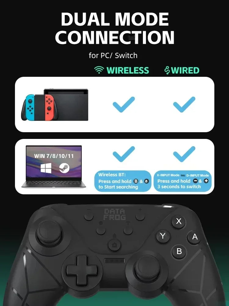 DATA FROG SW788 Bluetooth Controller for Switch, OLED, Lite