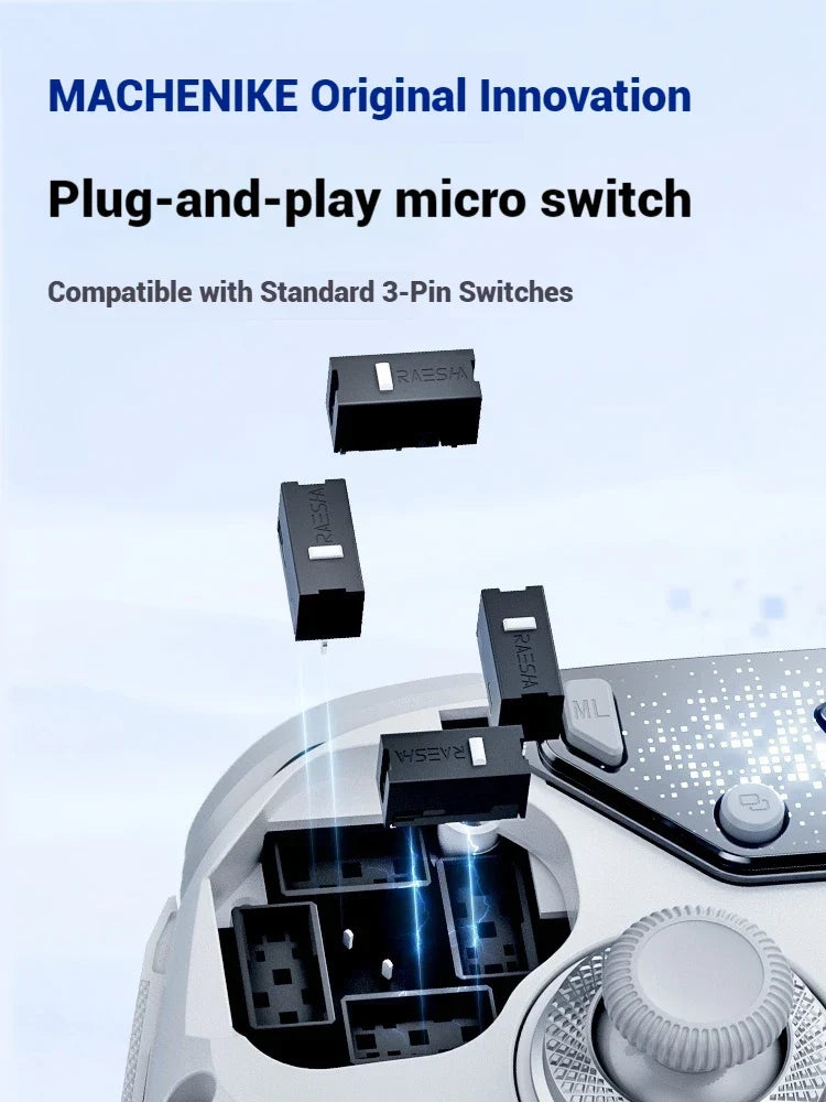Machenike F1 Wireless Controller Dual 8K Tri-Mode Hot Swap