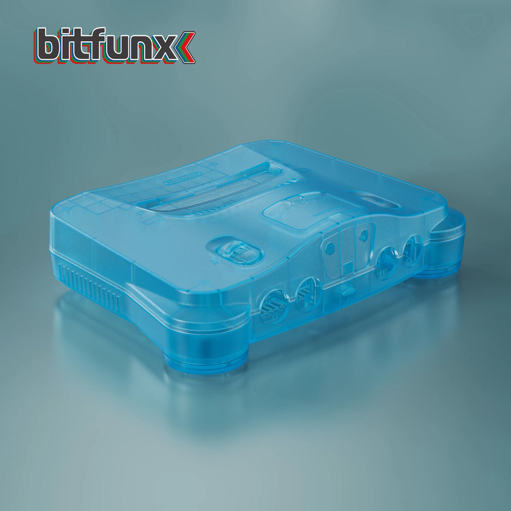 N64 Bitfunx Ice Blue Replacement Shell for Nintendo 64