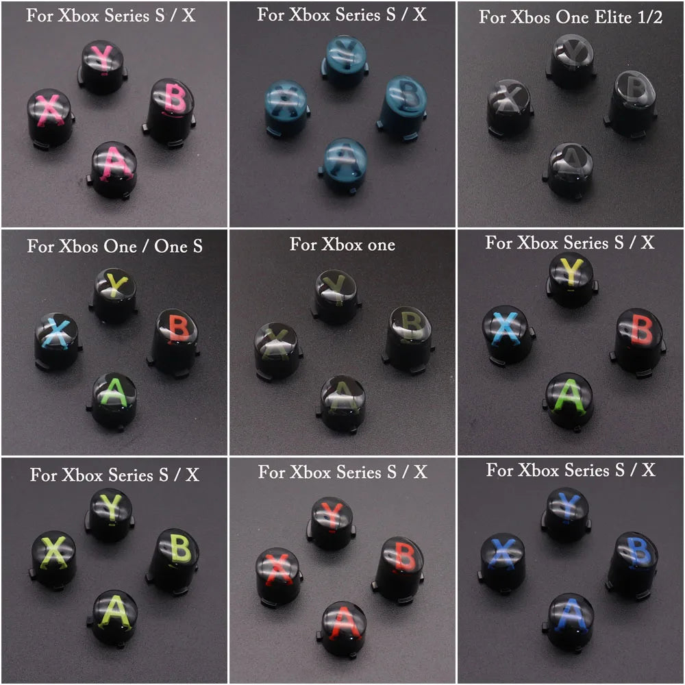 1 Set for Xbox Series S/X Controller Replacement ABXY Button Kit for Xbox One S Elite Series 1/2 Gamepad Button Accessories