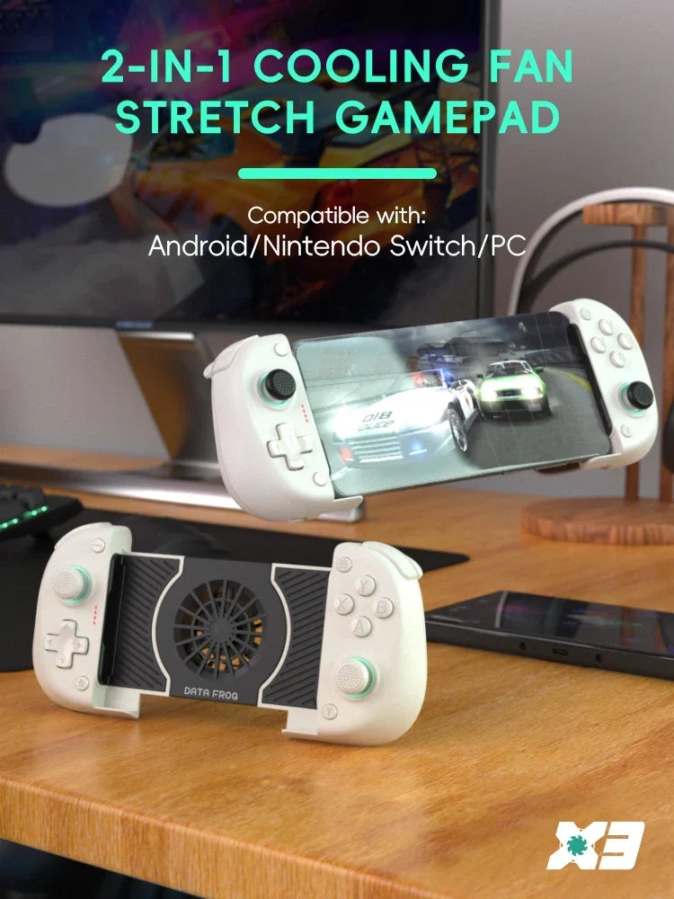 DATA FROG X3 Wireless Controller for Android Game Controller for Samsung Galaxy for PUBG Mobile for Switch/Switch OLED