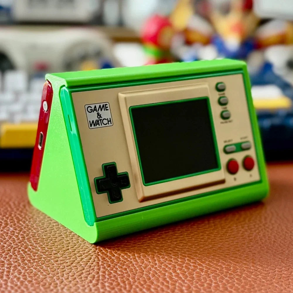 For Nintendo Game & Watch 3D Printed Side Sliding Display Stand Holds 2 Consoles Desktop Storage Holder Organizer