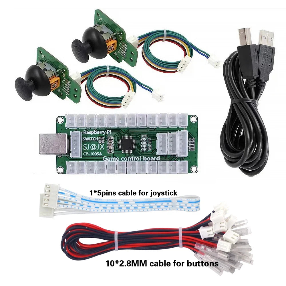 Arcade Game Joystick Controller Usb Board Zero Delay Encoder Gamepad Mini 3d Analog Stick Hitbox Switch Pc Ps3 Raspberry Pi