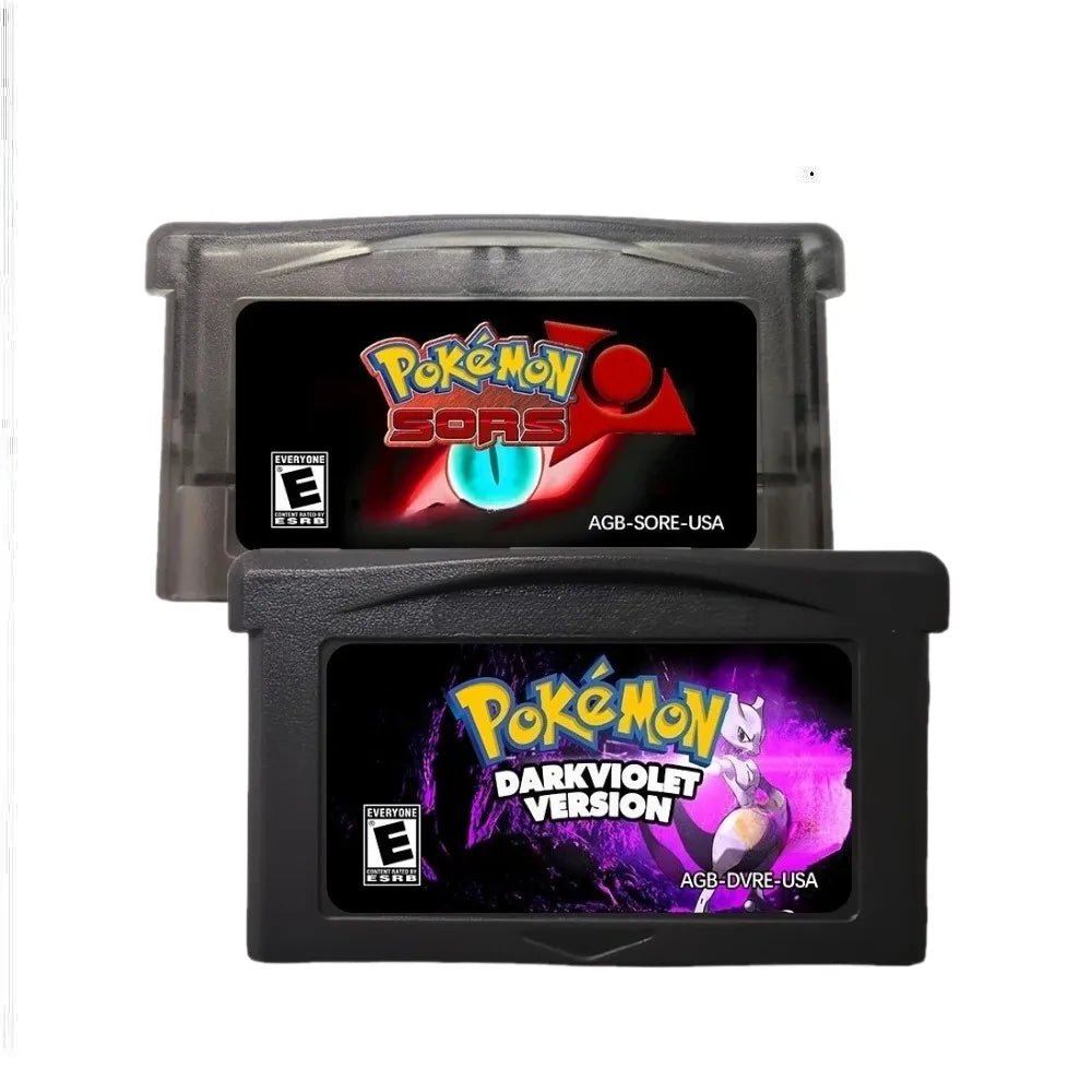 Pokémon GBA RTC Reproduction Cartridge, English Game Versions