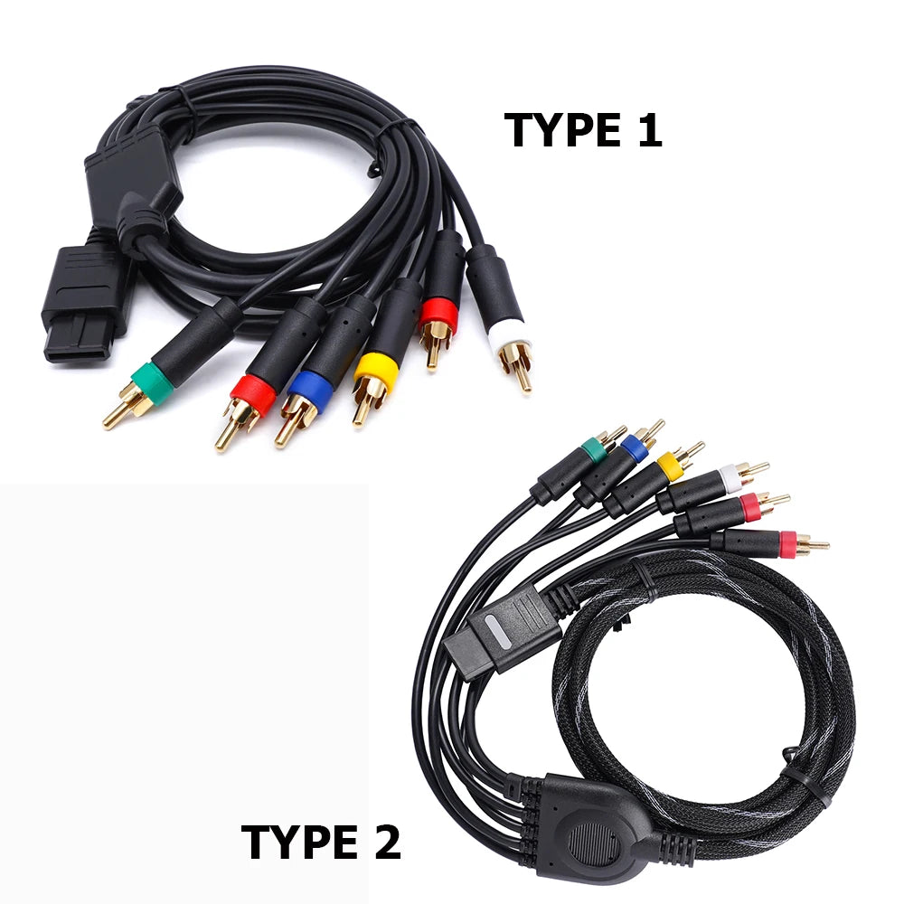 N64 1.8m RGBS Video Cable with 4 BNC Connectors for CRT