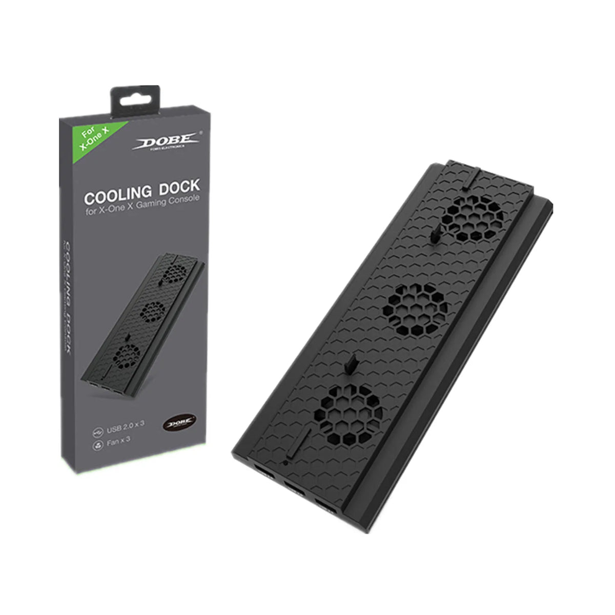 Cooling Dock for Xbox One X with 3 Fans and 3 USB 2.0 Ports