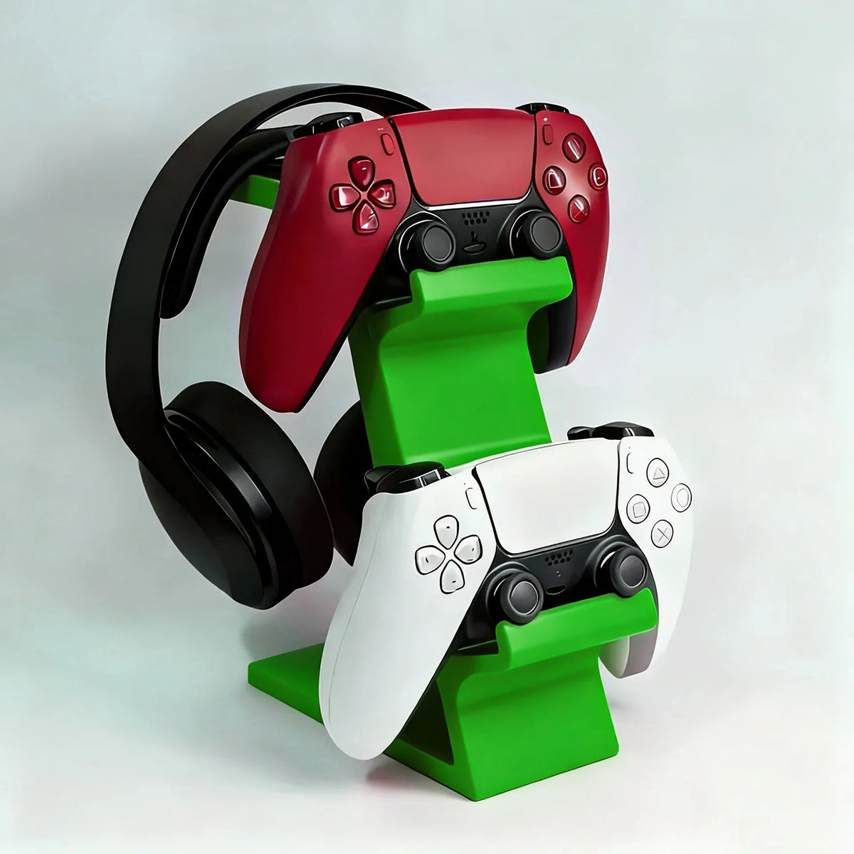 3D Printed Game Controller Headphone Integrated Stand Universal Standing Stand for PS4/PS5/XBOX Controller Headphone