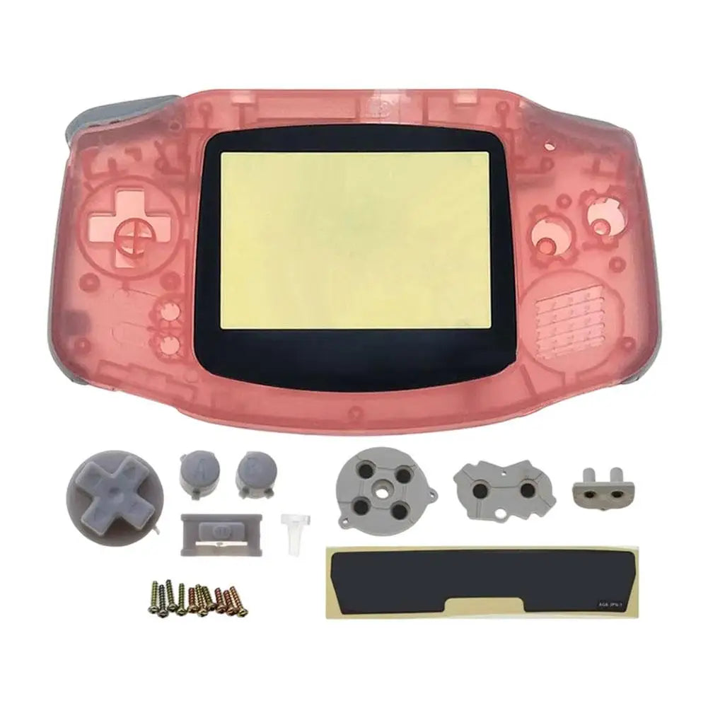 Replacement Full Housing Shell Kit DIY Casing Clear Replacement Shell Full Housing Cover with Buttons Custom For Game Boy GBA