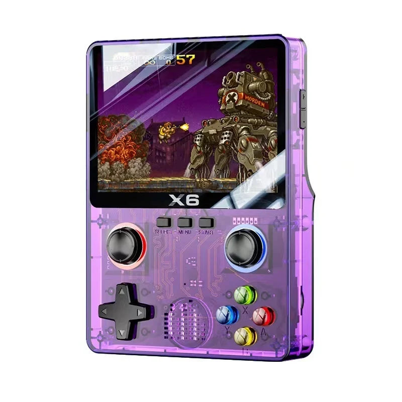 Handheld Gaming Consoles X6 Retro Game Player 3.5 Inch Hd Screen 3d Dual Joystick Portable Gaming Device For Home Entertainment