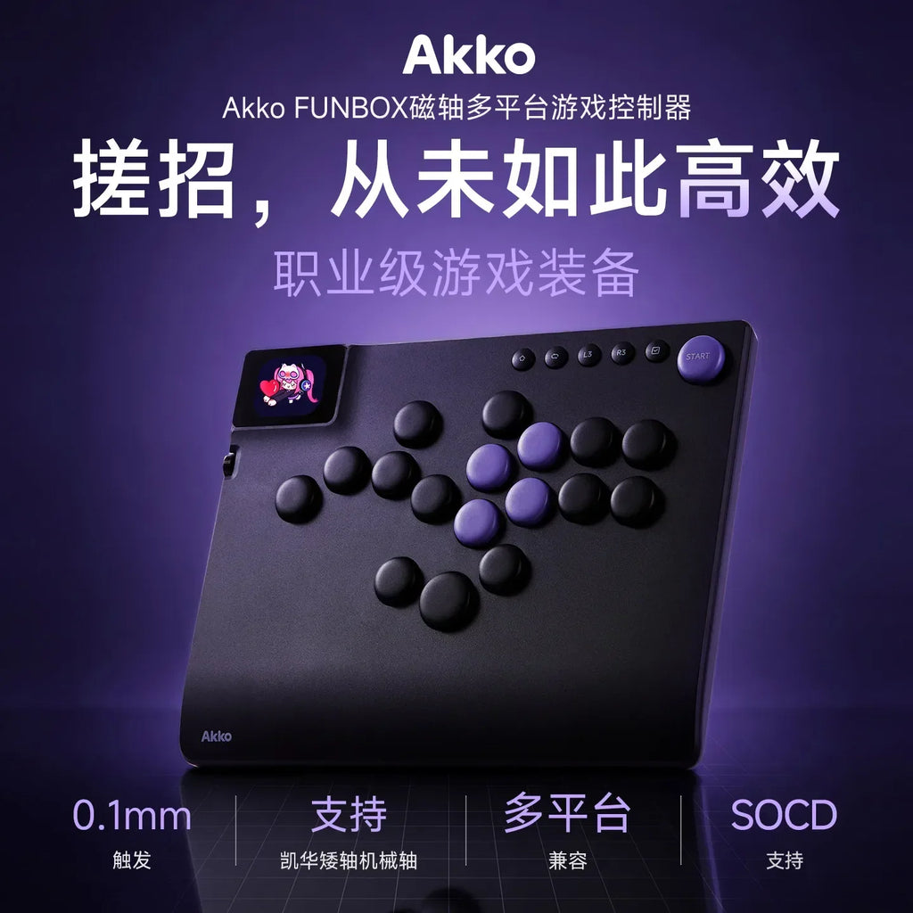 Akko FUNBOX Star Mini Hitbox 8K Polling for PC PS4 Xbox Switch