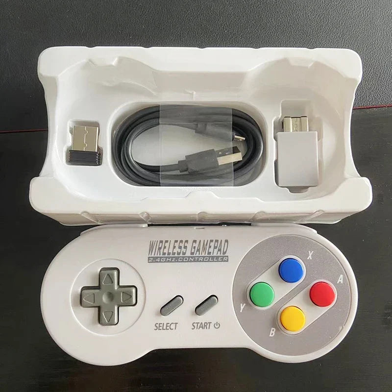 2.4G Wireless Controller, 2 Receivers, for SNES Mini PC Switch