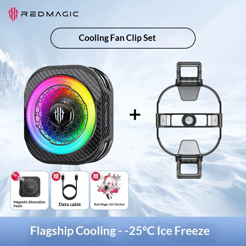 RedMagic Cooler 8 Pro, Magnetic CellPhone Cooler for Gaming, 36W High-power Heat Dissipation Cool Down Heat Sink Comfortable