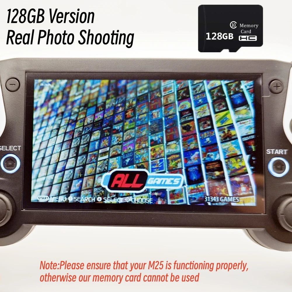 M25 Game Card, 64GB/128GB TF Card with Up to 30000 Games
