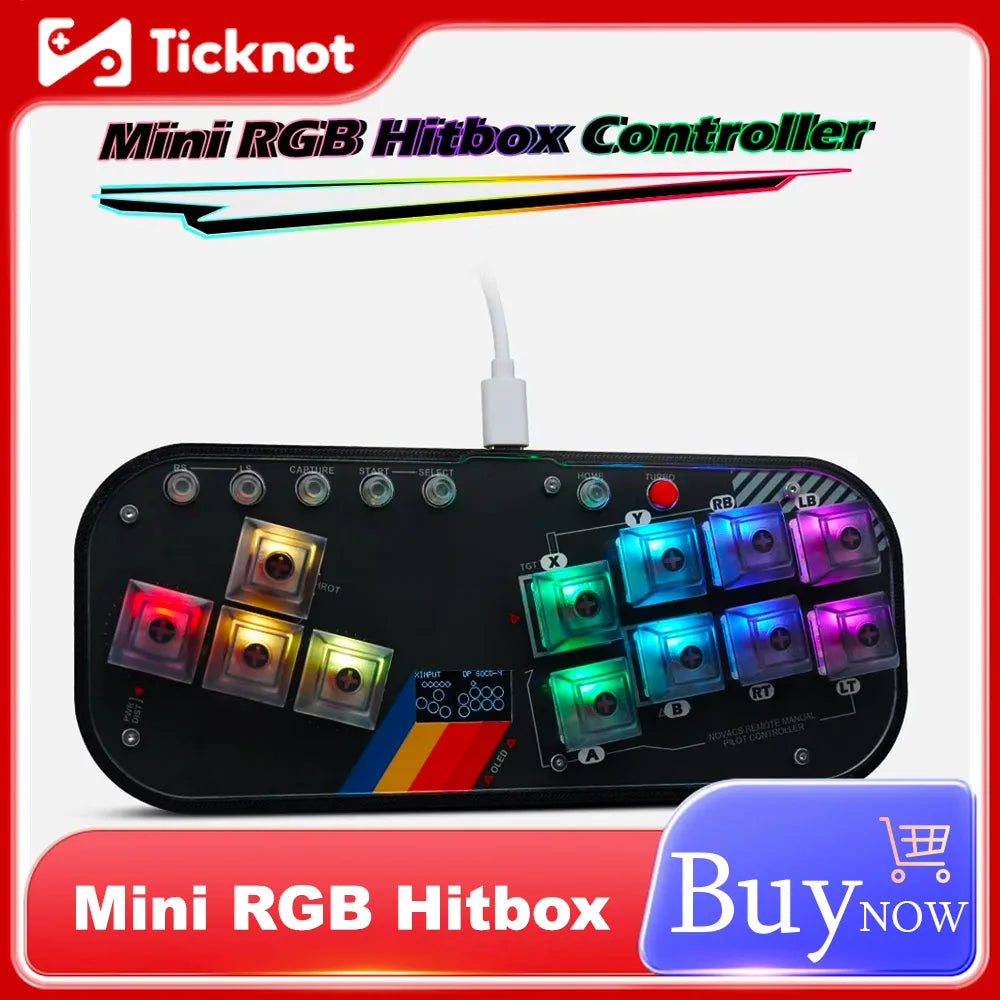 Mini Hitbox V3 Fightstick for PC, PS3, PS4 and Switch