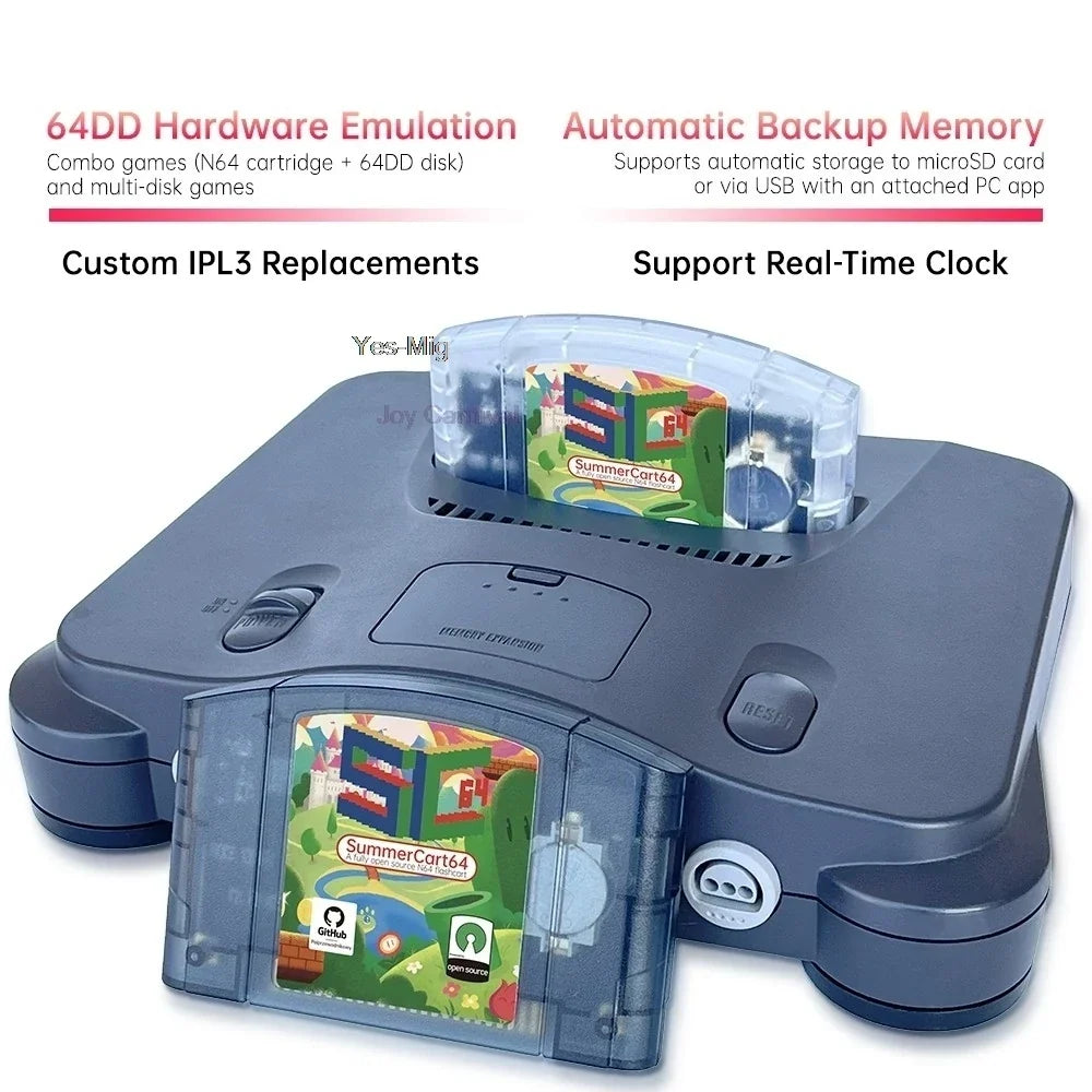 SC64 SummerCart64 Flashcart for N64, 64DD, Open Source, Ver2.3