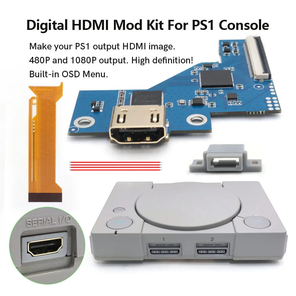 PS1 Digital HDMI Mod Kit for PU-18/PU-20 Motherboards