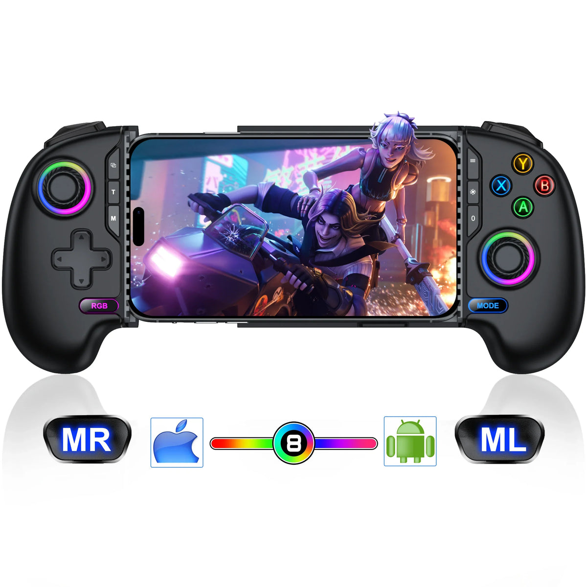 BEBONCOOL MC302 Hall Effect Phone Controller, Stretching, Android