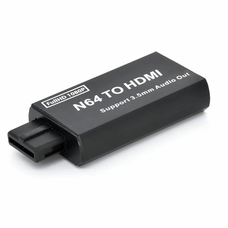 Game Console N64 To HDMI-compatible Converter Adapter 1080P Plug-and-Play for Nintendo N64/SNES/NGC Support 3.5mm Audio Output