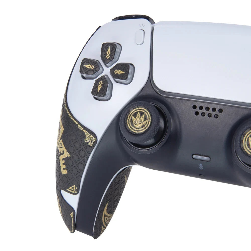 FINALORD PS5 DualSense Controller Grip Tape, Non-Slip, Gold