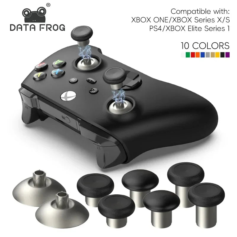 DATA FROG 8 Pack Metal Magnetic Thumbsticks for Xbox One Elite Series X S Controller Hall Effect Sensor Joystick Caps Accessorie