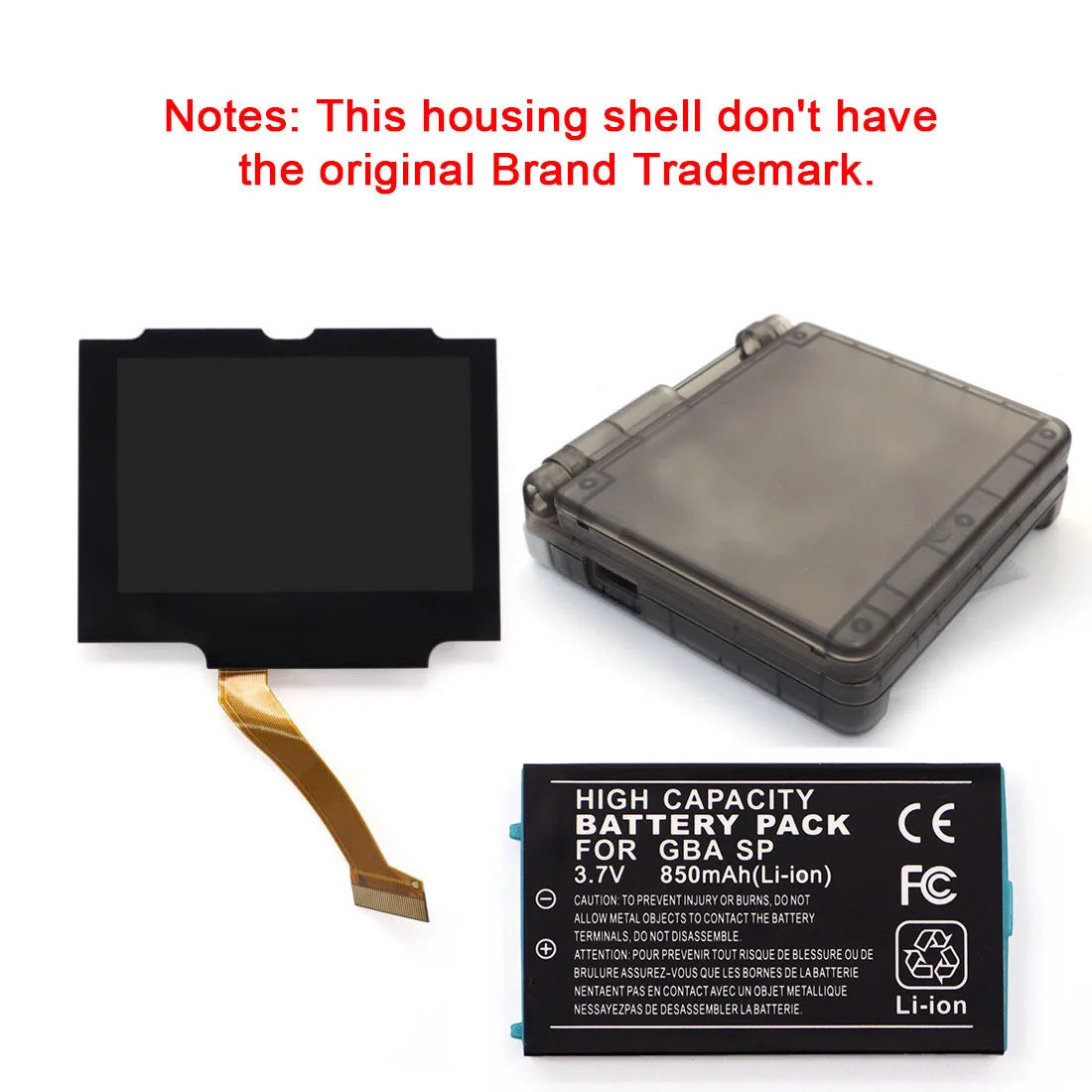 GBA SP Drop-in IPS V5 Laminated LCD Kit, BSP-1 with OSD Menu