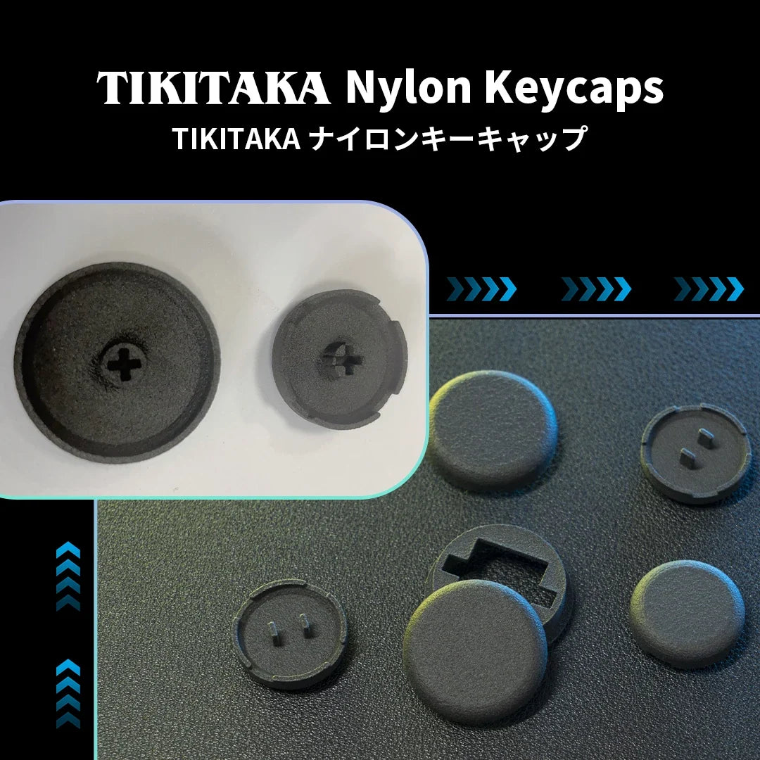 TIKITAKA Hitbox Nylon Button Keycaps Game Joystick Controller Accessories Arcade Fighting Stick For PS4/PS3/PC/Switch キーキャップ