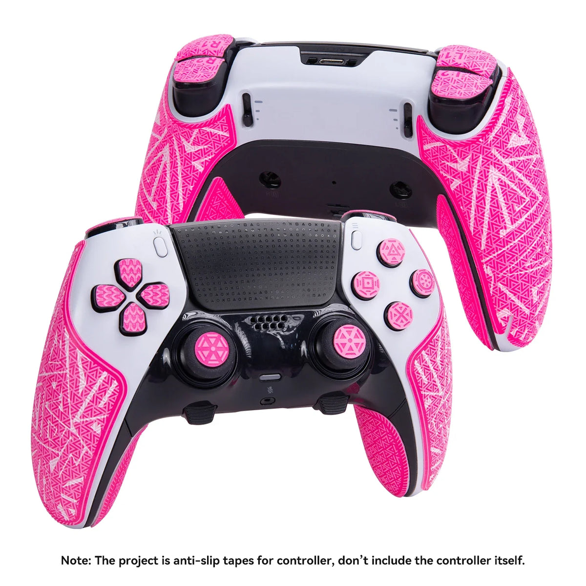 TALONGAMES Controller Grip Tapes Compatible with PS5 DualSense Edge,ELITE Version Color Anti Slip Tape,Multi-Texture Skin Kit