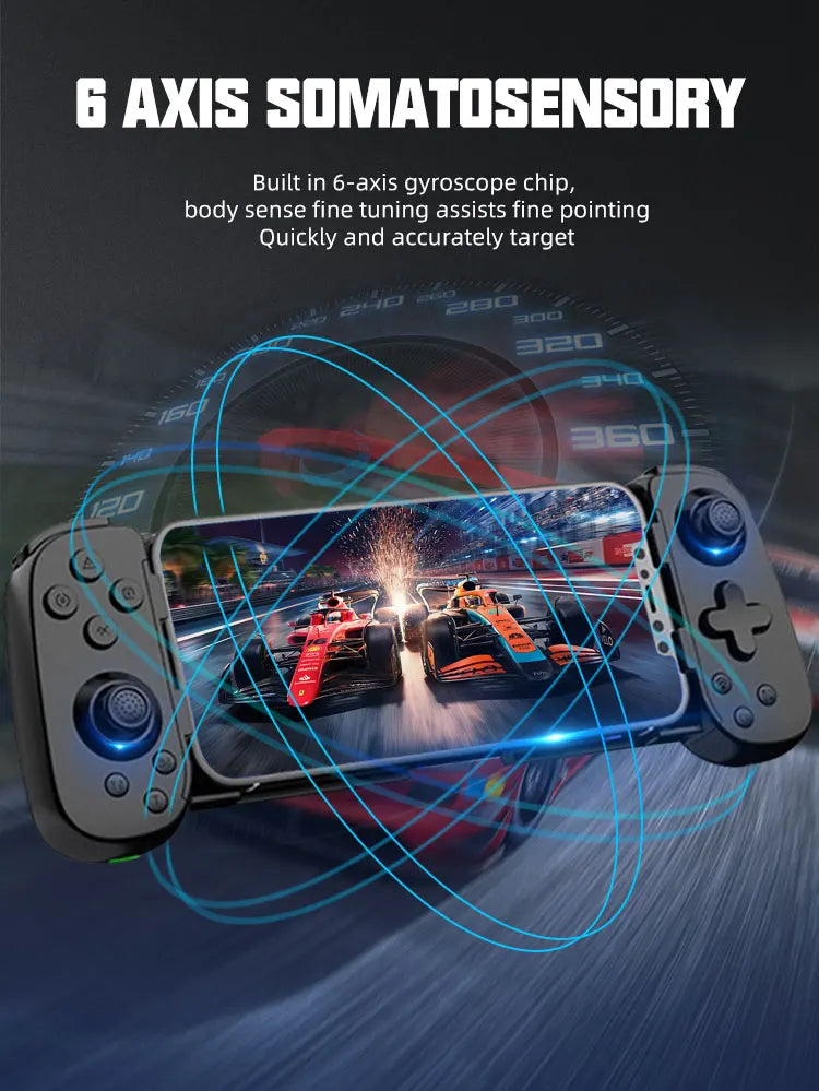 VILCORN Streaming Gaming Controller Support for PS4 Game Mobile Joystick Gamepad With Six Axis Gyroscope for Android/IOS