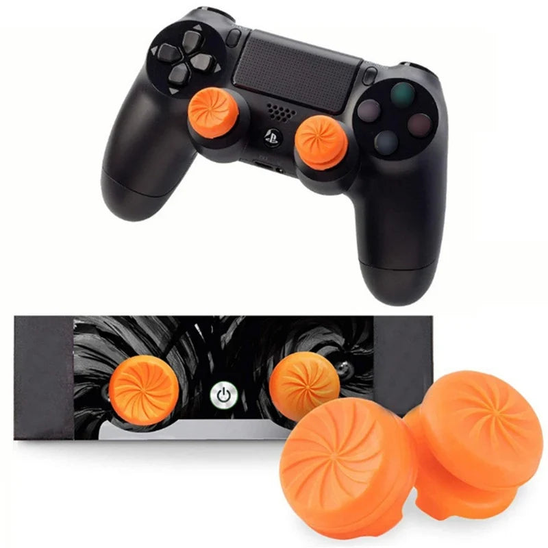 Silicone Thumb Grips for PS4 PS5 Controller, 2pcs Extender Caps