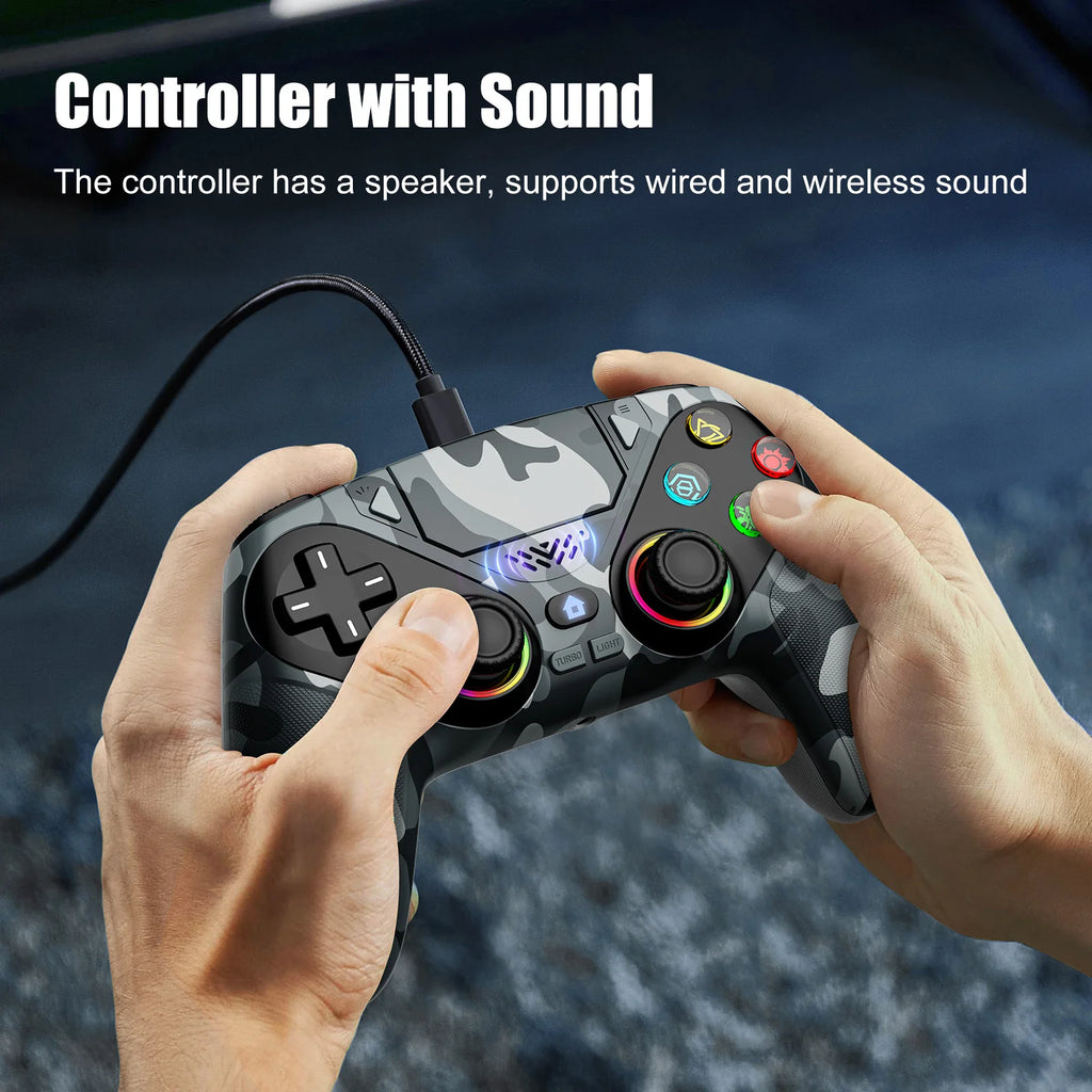 Wireless RGB For PS5/ps5 Slim controller accessories Console PS5 Controller Turbo Dual Sense Vibrate Programming Gamepad