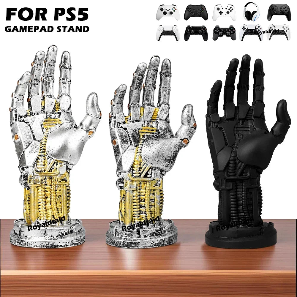 NEW Creative Game Controller Desktop Storage Stand Mechanical Arm Holder For PS5/PS4 Gamepad Bracket Headphone Home Decoration