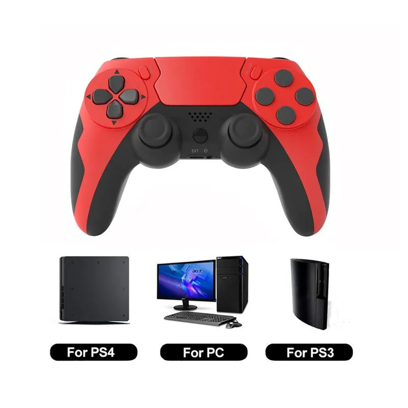 GAMINJA P48 Wireless Gamepad with Six Axis Gyroscope Game Controller For PS4 PS3 Console Win 7 8 10 Dual Vibration PC Joystick