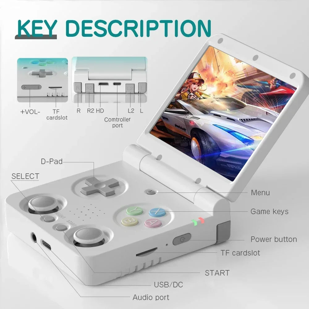 Miyoo Flip V2 Handheld Game Console 3.5 Inch IPS Onion OS