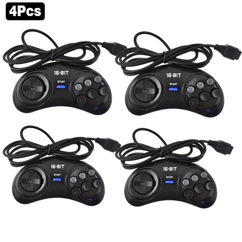 2pcs/1pc Game controller for SEGA Genesis for 16 bit handle controller 6 Button Gamepad for SEGA MD Game Accessories