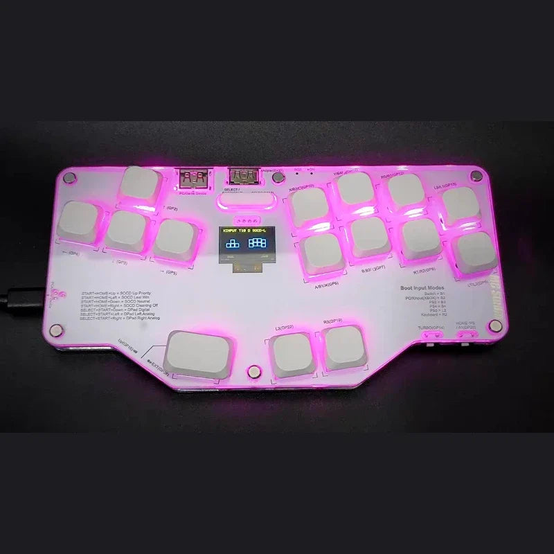 Mixbox One Handed Mechanical Keyboard, Hot Swap RGB Wired
