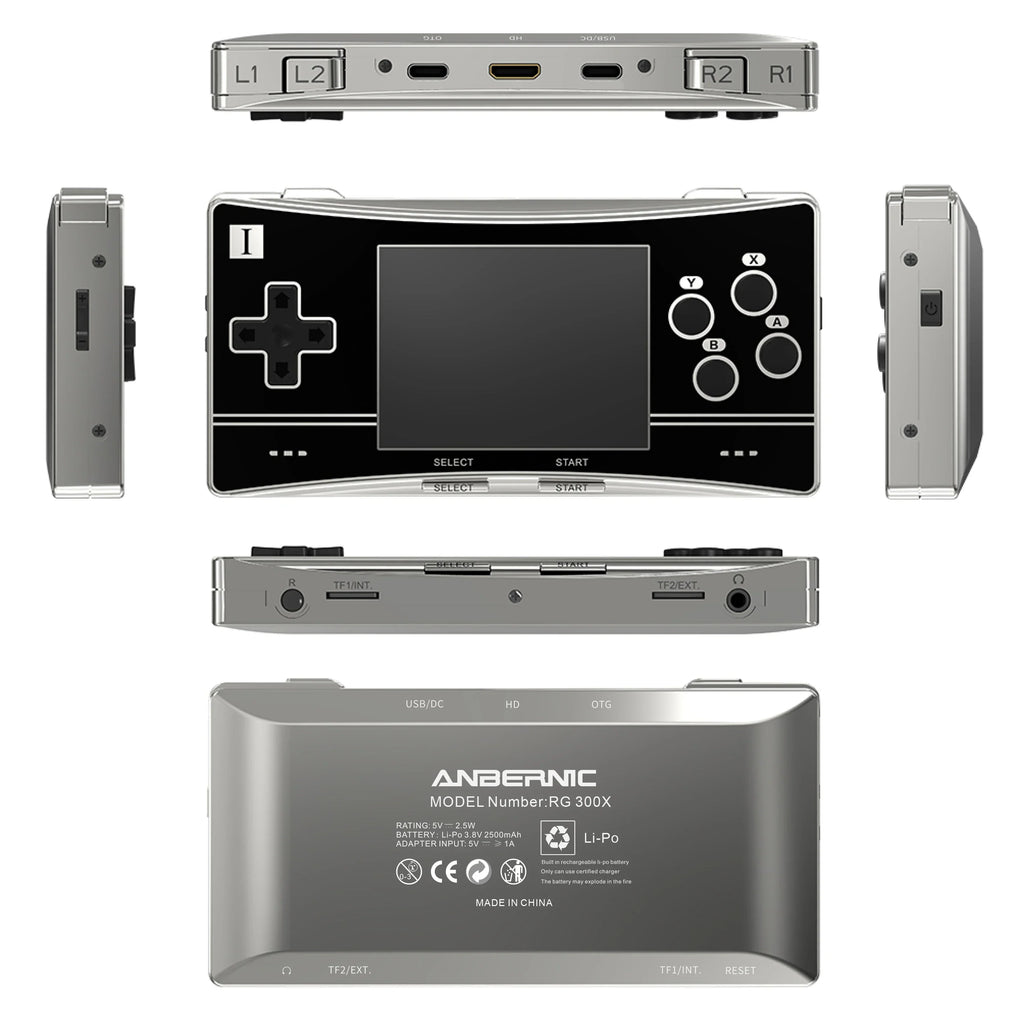ANBERNIC RG300X Handheld Console with 64G TF Card, 5000 Games