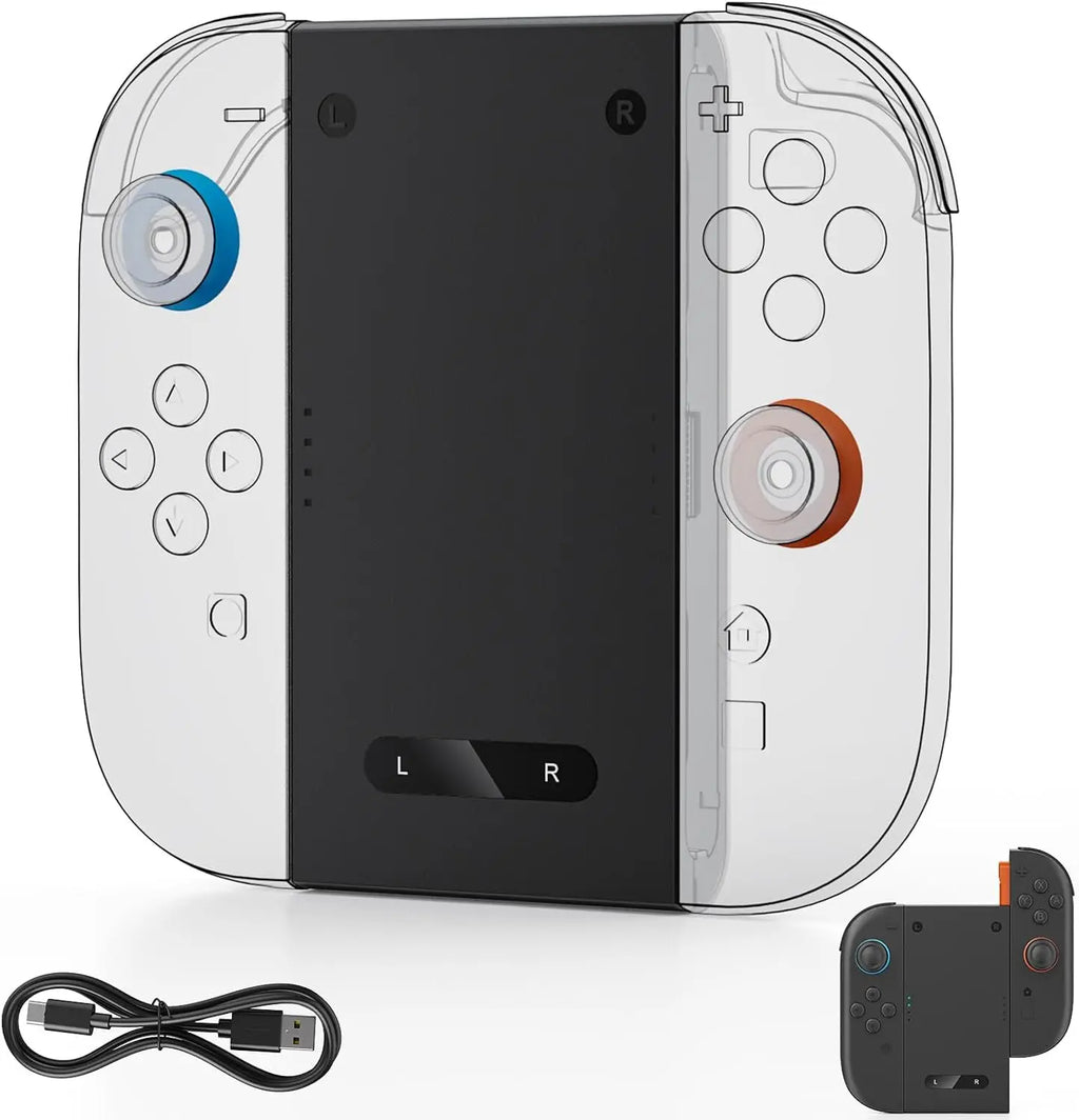 Aolion For Switch 2/1 Joy-con Charging Grip Bracket Handle Gaming Controller Grip Dual Charging Holder For Switch 2 Accessories