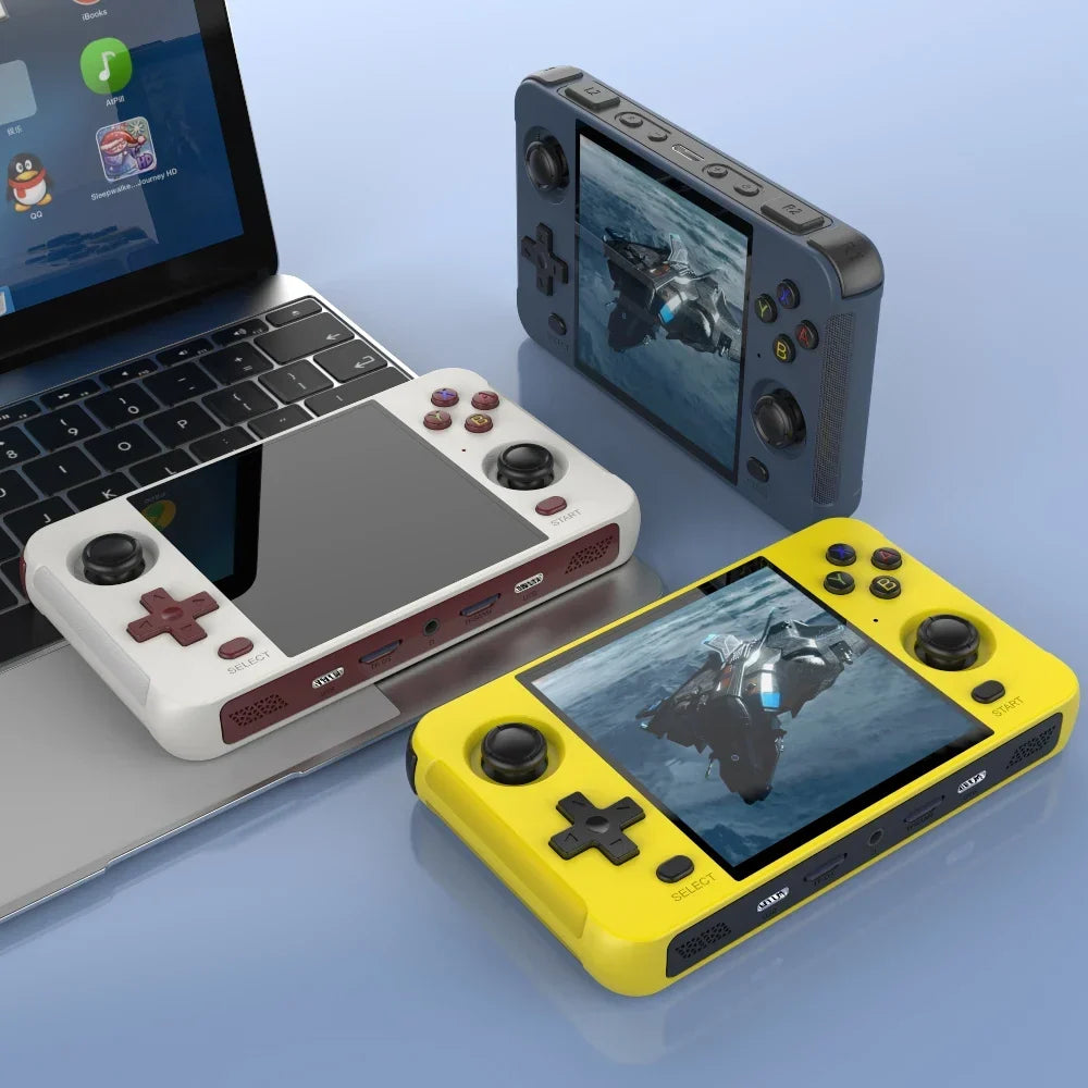 1.8GHz Chips Retro Handheld Video Game Console R40S 720*720 4" IPS Screen Built-in WIFI Bluetooth 64-Bit RK3566 Birthday Gifts