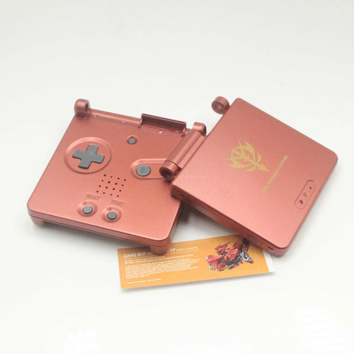 GBA SP (Game Boy Advance SP) Printed DIY Replacement Shell