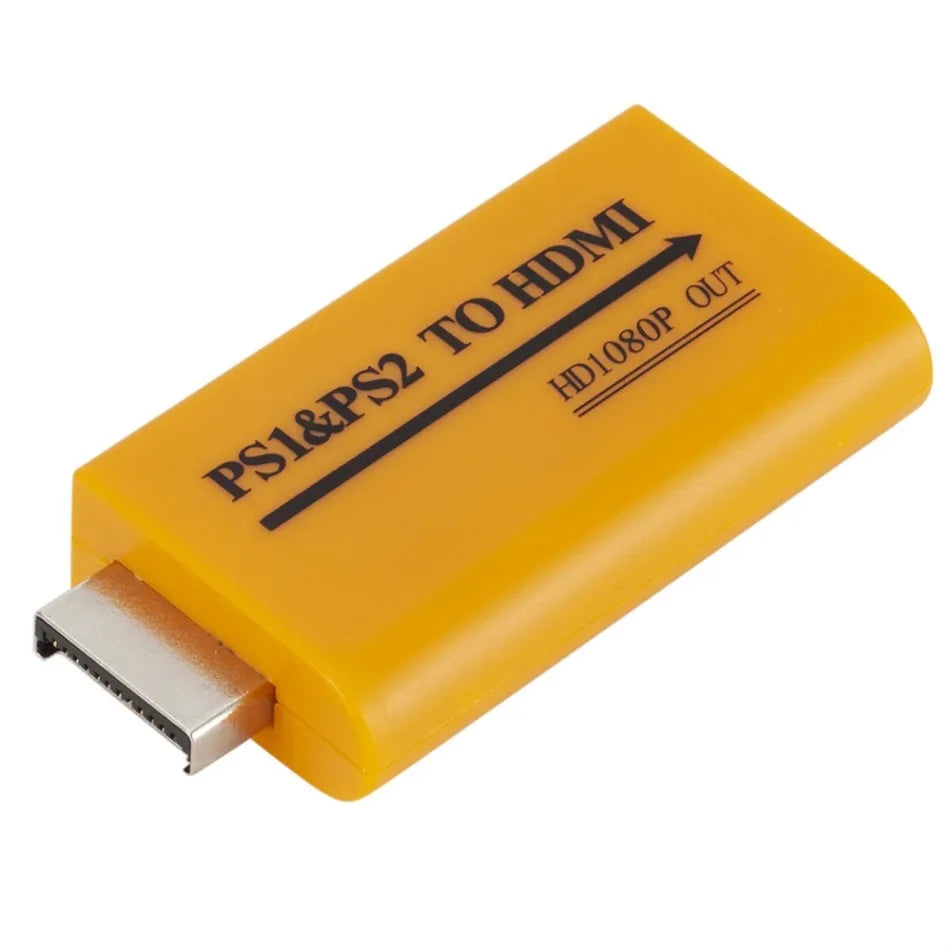 PS1/PS2 to HDMI Adapter Converter Up to 1080P Output For Monitor Projector Convert Video/Audio Game Plug and Play