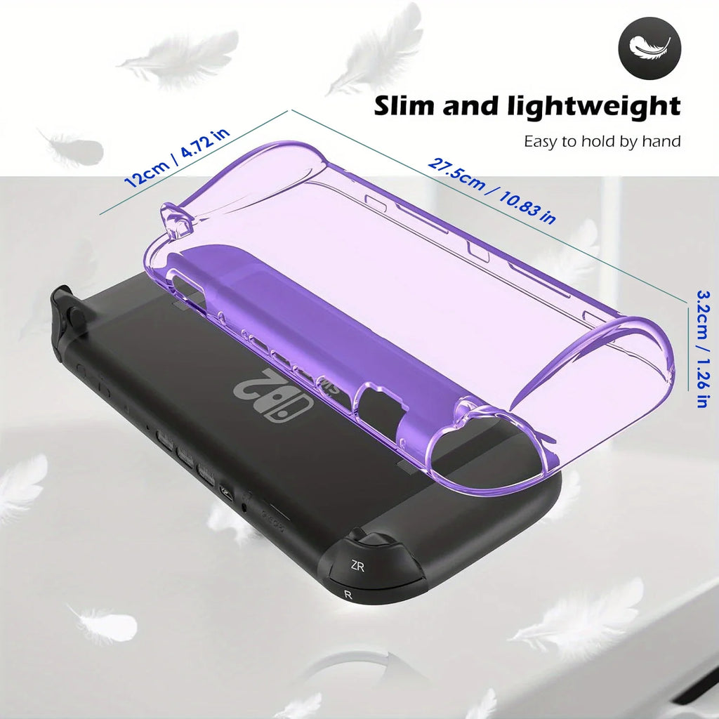 Clear Case for Nintendo Switch 2 (2025), Anti-Scratch TPU Cover