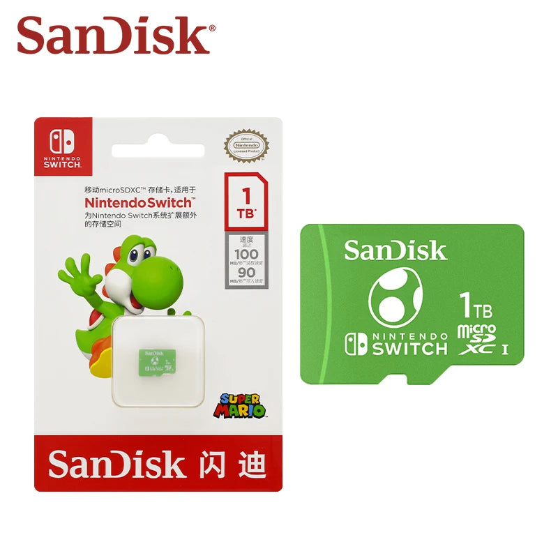 microSDXC Card for Nintendo Switch, SanDisk, 128GB–1TB