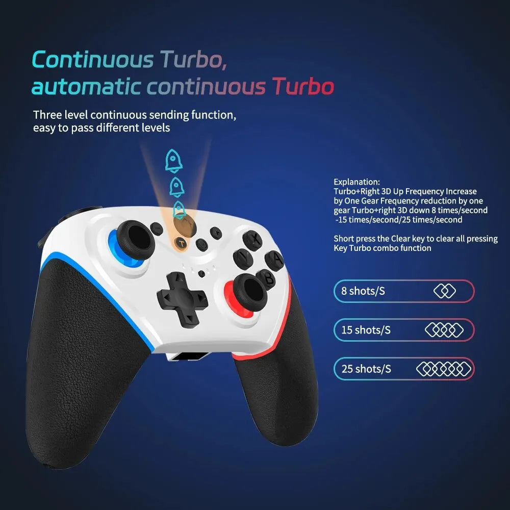 KEKEGAME Wireless Controller for Switch Lite OLED, Turbo Wake-up