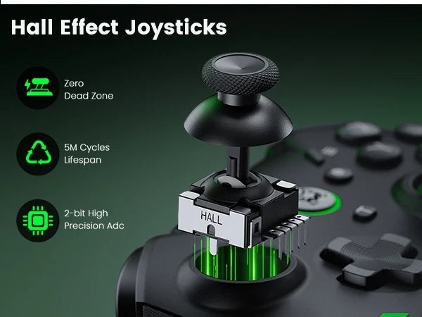 DinoFire Hall Effect Gamepad for Switch 2 with Charging Dock