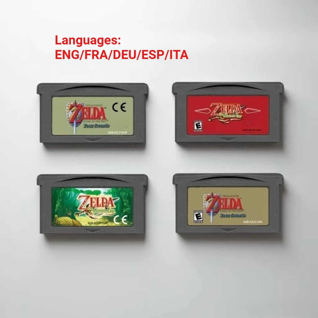 GBA Zelda Cartridge, Four Swords, Minish Cap and More