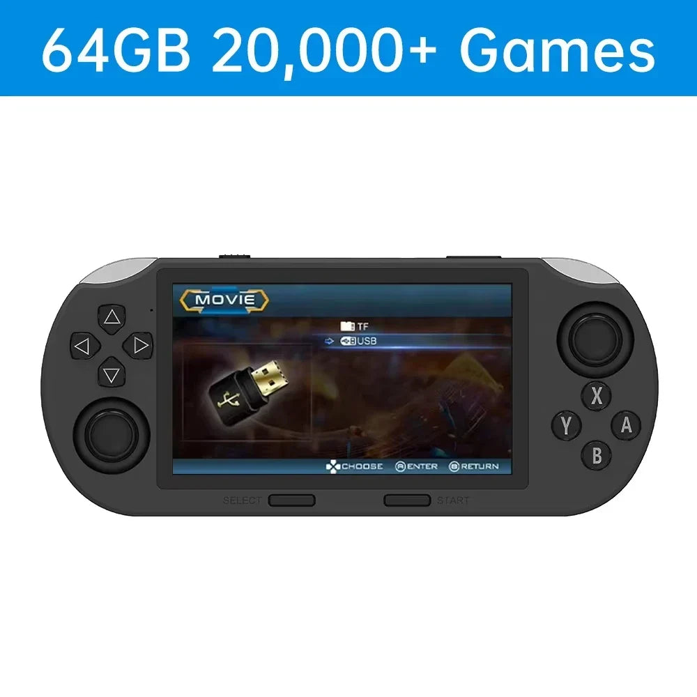 SF3000 Retro Handheld Game Console 4.5 Inch IPS 20000+ Games